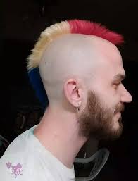 Red White And Blue Mohawk New Hair Hairstyle Hair