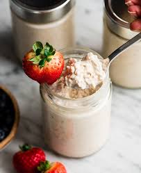 362 calories, 15 g fat, 2.7 g saturated fat, 7 g fiber, 13 g sugar, 10 g protein (calculated with unsweetened. Easy Overnight Oats With Yogurt Joyfoodsunshine