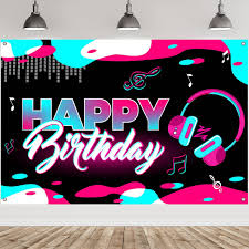 My daughter basically came out of the womb dancing and swaying to music. Happy Birthday Banner Tik Tok Birthday Party Decorations Tik Tok Birthday Party Short Video Signs Birthday Backdrop For Girl S Music Themed Party Supplies Banners Party Supplies Nhstages Co Uk