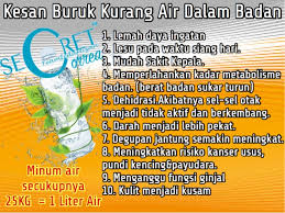 Pasti ramai antara kita mengetahui akan kepentingan air dalam badan manusia. Kepentingan Air Kosong Secret Correa Losyen Kurus Sejuk Secret Coffee Forea Foundation
