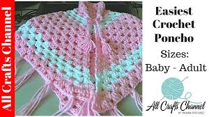 Easiest Crochet Poncho Baby To Adult Sizes Yolanda Soto Lopez
