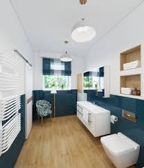 Das bad braucht bodenfliesen wie wandfliesen, keine frage, denn es ist der mit abstand feuchteste raum im haus. 75 Badezimmer Mit Blauen Fliesen Ideen Bilder Dezember 2020 Houzz De