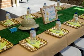 Birthday Theme For 1 Year Old Baby Boy A Little Boy S First Jungle Safari Birthday Party Safari Birthday Party Safari Birthday Baby Boy 1st Birthday Party