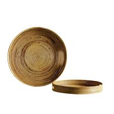 It's has a appealing look that is handwoven with a metal frame with two large carry handles which makes it very convenient to hold and carry. Serving Trays In Rattan 2 Sizes Products Tine K Home