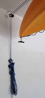 Hobie Forums View Topic Hoist Pulley System For 100 Lb Kayak In Low Garage Ceiling