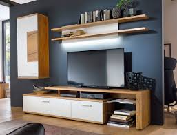 Munita in eiche rustikal sideboard. Wohnwand Nina 22 Weiss Crack Eiche 3 Teilig Medienwand Tv Wand Tv Mobel Expendio