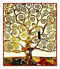 Art Nouveau Artist Gustav Klimts Tree Of Life Detail Counted Cross Stitch Chart Graph