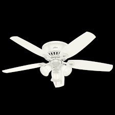 This flush mount ceiling fan without light gives you soothing relieve in both hot and cold weather. Hunter Dempsey 2 Light 44 Flush Mount Ceiling Fan In Brushed Nickel On Lightsonline Com Accuweather Shop