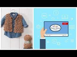 Alize Softy Ile Puskullu Cocuk Yelegi Kids Fringe Vest With Alize Softy Youtube Kiyafetler Elisi Yelek Orgu