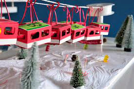 Du kannst die gondeln an einer schnur aufhängen oder sie in gruppen stehend. Seilbahn Adventskalender Miss Red Fox