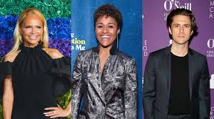 Becoming trapped against your will in a town that exists as a musical from the 1940s might sound like a horror premise, but the new apple tv+ series schmigadoon! Kristin Chenoweth Ariana Debose Aaron Tveit More Stage Favorites Join Brigadoon Parody From Apple Tv Playbill