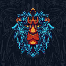 Majestic Lion Illustration Poster Lion Illustration Illustrations Posters Illustration