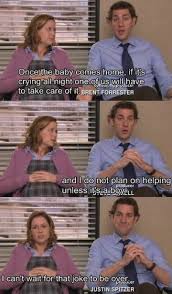 17 Indignities Pregnant Pam Suffered On The Office The Office Jim The Office Show Office Memes