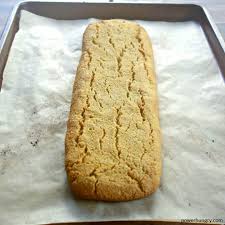 The slightly sweet almond biscotti are wonderful to have around for dipping into your tea or coffee. 4 Ingredient Vegan Almond Flour Biscotti Keto Option Power Hungry