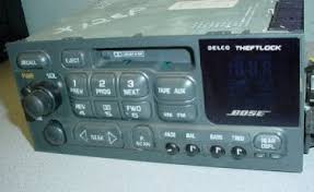 This is the first 3 of 6 digits you will need, so write 'em down. Denali Escalade 1999 2002 Bose Cassette Radio W Cd Controls