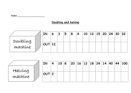 doubling and halving teaching resources