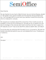 Not every teacher stays in their job until retirement. Sample Letter To Parents For School Fees Submission Semioffice Com