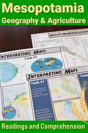 Ancient Mesopotamia Geography Reading And Editable Pdf Comprehension Activities Ancient Mesopotamia Geography Activities Map Activities