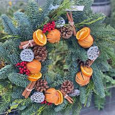 Maybe you would like to learn more about one of these? Large Orange Fruit Wreath Marl Pits Garden Centre
