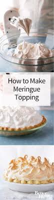 How To Make The Fluffiest Meringue Topping You Ve Ever Tasted Meringue Pie Topping Recipe Meringue Pie Topping Food