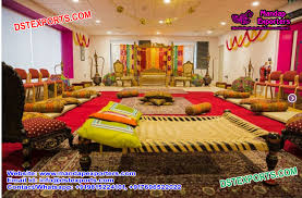 Pakistani wedding reception 2021, dance floor & entrance infocus by extreme flowers walima, reception stage flowers decoration, open marquee hall decoration by extreme flowers event. Punjabi Cultural Mehndi Stage Decoration Mandap Exporters