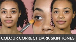 color correction makeup for dark skin