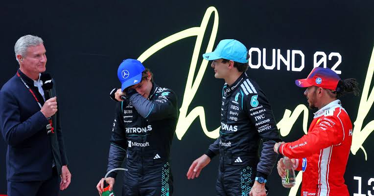 Kimi Antonelli breaks down in tears after making F1 history | RacingNews365