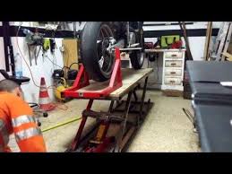 Motorcycle Lift Table Youtube Bike Lift Motorcycle Lift Table Bike Stand
