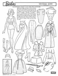 Vintage Barbie Drawing Guide Portfolio Barbie Paper Dolls Barbie Drawing Paper Dolls