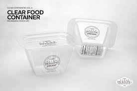 04 Clear Container Packaging Mockups Clear Container Packaging Mockup Free Packaging Mockup