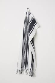 Black And White Hand Towels With Tassels Pdp Striped Hand Towels Hand Towels Patterned Hand Towels