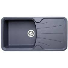 Evier A Encastrer Astracast Korona 1 Bac Avec Egouttoir En Granit Gris Metal Egouttoir Evier Evier Cuisine