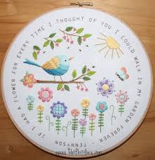 A Flower In My Garden Embroidery Pattern Garden Embroidery Crewel Embroidery Crewel Embroidery Kits