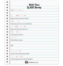 Sedangkan lirik lagu ini merupakan karya djohan e. Chord Waktu Tuhan Bila Kau Ijinkan Sesuatu Terjadi Kupercaya Semua Untuk Kebaikanku Bila Nanti Telah Say You Wont Let Go Ukulele Chords Guitar Chords For Songs