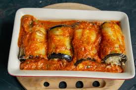 Grandma S Ricotta Stuffed Eggplant Rolls Mangia Magna Eggplant Rolls Bright Line Eating Recipes Stuffed Peppers