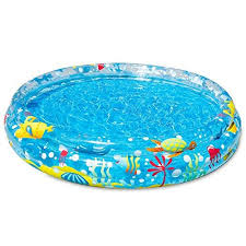 Bestway Piscine Gonflable Enfant Pataugeoire Ronde 3 Boudins Diametre 152 Cm Hauteur 30 Cm Knallen