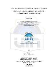 Maksud metodologi kajian menurut kamus dewan. Analisis Metodologi Tafsir Alfatihah Kerja Achmad Chodjim Aplikasi Metodologi Kajian Tafsir Islah Gusmian