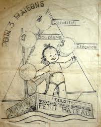 Beatrice Mallet Publicite Petit Bateau 1er Croquis De Marinette Illustrations Illustration Publicite Vintage