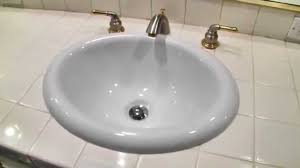 bathroom sink installation youtube
