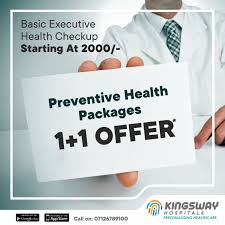 Preventive Health Check Up 1 1 Offer 40 Off For Individual Package At Kingsway Hospitals Book Appointment Now Http In 2020 Preventative Health Health Check Health