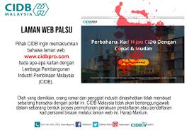 Perbaharui kad hijau cidb / kursus cidb : Cidb Malaysia On Twitter Laman Web Palsu Sekali Lagi Pihak Cidb Ingin Memaklumkan Bahawa Laman Web Https T Co Uloqbfxmis Tiada Apa Apa Kaitan Dengan Lembaga Pembangunan Industri Pembinaan Malaysia Cidb 1 2 Https T Co Mn3uuaiobe