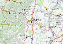 La commune est proche du parc naturel régional des ballons des vosges. Carte Michelin Colmar Plan Colmar Viamichelin
