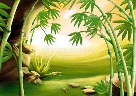 Bamboo Highly Detailed Cartoon Background 04 Illustration Ad Detailed Highly Bamboo Cartoon I Bamboo Background Bamboo Drawing Bamboo Wallpaper