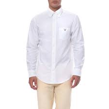 Ανδρικό πουκάμισο Gant λευκό (1495884.0-0354) | Factory Outlet
