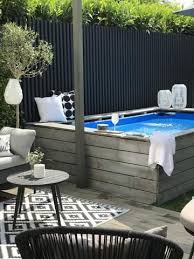 Pool Umrandung Fur Einen Aufstellpool Anetasleben In 2020 Pool Dekor Gartenpools Kleine Hinterhof Pools