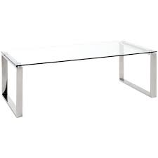 La mettre près d'un canapé aux tonalités identiques ne ferait que la sublimer. Table Basse En Verre Trempe Transparent 120 X 60 X 40 Cm Pegane 14hak 18778
