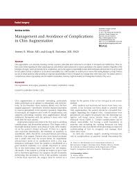 Richard earnshaw — feel love 07:52. Pdf Management And Avoidance Of Complications In Chin Augmentation