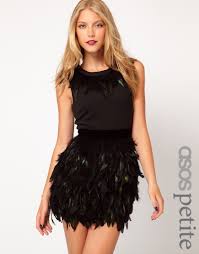 What To Wear To Your Holiday Party Black Feather Dress Feather Skirt Feather Dress