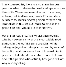 Essay On The Famous Person That You Would Like To Meet Brainly In Meet gabi romberg who was intrumental with starting the seeds of love campaign. essay on the famous person that you