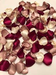 Satin Rose Petals Mauve Petals Rose Gold Wedding Rose Gold Rose Gold Wedding Decor Gold And Burgundy Wedding Rose Gold Wedding